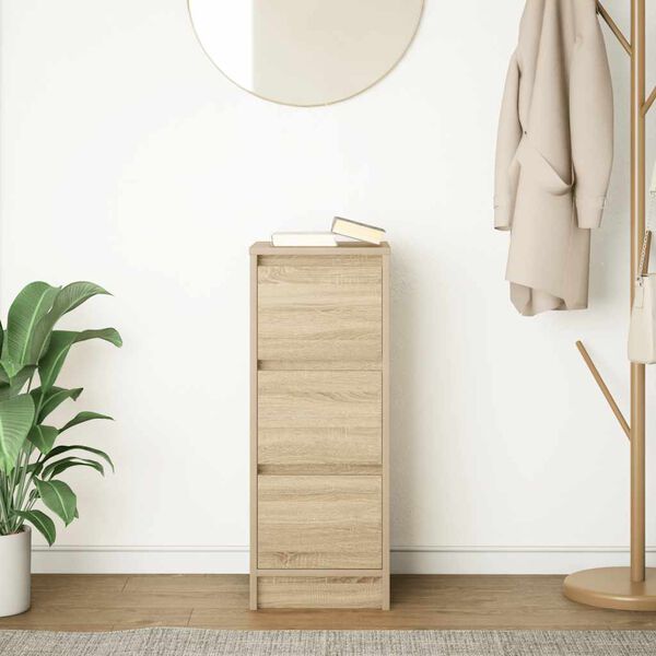 vidaXL Senkki Sonoma-tammi 29,5x34x76 cm tekninen puu