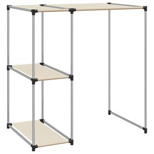 vidaXL S&auml;ilytyshylly pesukoneen ylle kerma 87x55x90,5 cm rauta