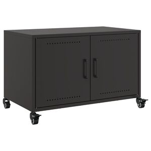 vidaXL TV-taso musta 68x39x43,5 cm ter&auml;s