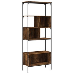 vidaXL Kirjahylly 5 tasoa savutammi 76x33x188,5 cm tekninen puu