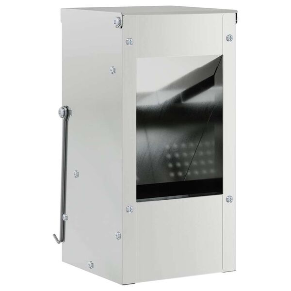 vidaXL Kaninruokkija Hopea 12,5 x 12,5 x 25 cm Galvanoitu ter&auml;s