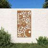 vidaXL Puutarhasein&auml;koriste 105x55 cm corten ter&auml;s rataskuvio