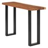 vidaXL Konsolip&ouml;yt&auml; kiinte&auml; sadepuu 110x35x75 cm