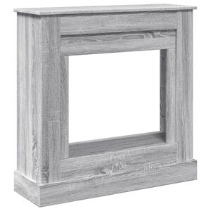 vidaXL Takkareunus harmaa Sonoma 90x30x90 cm tekninen puu