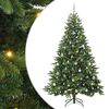 vidaXL Tekojoulukuusi 300 LED-valoilla Vihre&auml; 210 cm PE ja PVC