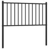 vidaXL Metallinen vaihtop&auml;&auml;ty musta 90 cm