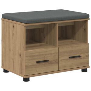 vidaXL Halli penkki Artisan Tammi 60 x 38 x 46 cm