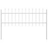 vidaXL Puutarha-aita Valkoinen 1.7 x 0.6 m Jauhemaalattu teräs