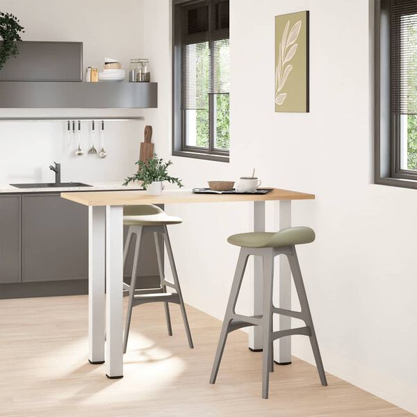 vidaXL Baarip&ouml;yd&auml;n jalat 4 kpl valkoinen 90-92 cm ter&auml;s