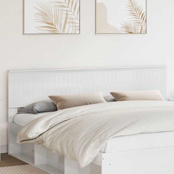 vidaXL P&auml;&auml;tylevy Kiilt&auml;v&auml; Valkoinen 200 cm Tekninen puu