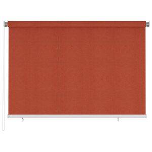 vidaXL Rullaverho ulkotiloihin 225(L)x140(K) cm terrakotta HDPE