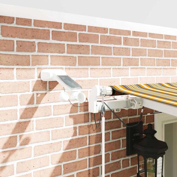 vidaXL Vetoutuva markiisi LED -nauhavalot Moniv&auml;rinen 600 &times; 300 cm