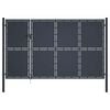 vidaXL Puutarhan portti ter&auml;s 350x150 cm antrasiitti