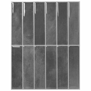 vidaXL Suorakulmainen laatta 10 kpl Harmaa 29 x 23 x 0,08 cm