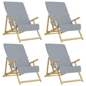 vidaXL Rantapyyhkeet 4 kpl harmaa 60x135 cm kangas 400 GSM