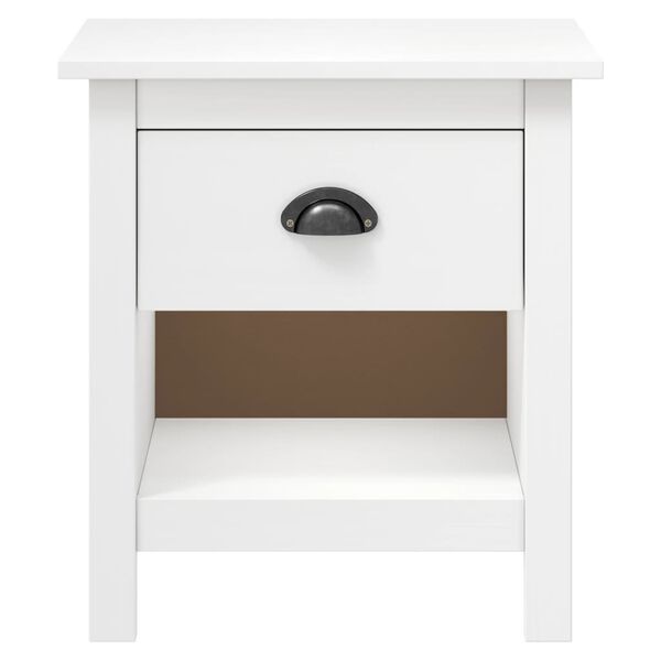 vidaXL Yöpöydät Hill 2 kpl 46x35x49,5 cm täysi mänty