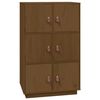 vidaXL Kaappi hunajanruskea 67x40x108,5 cm t&auml;ysi m&auml;nty