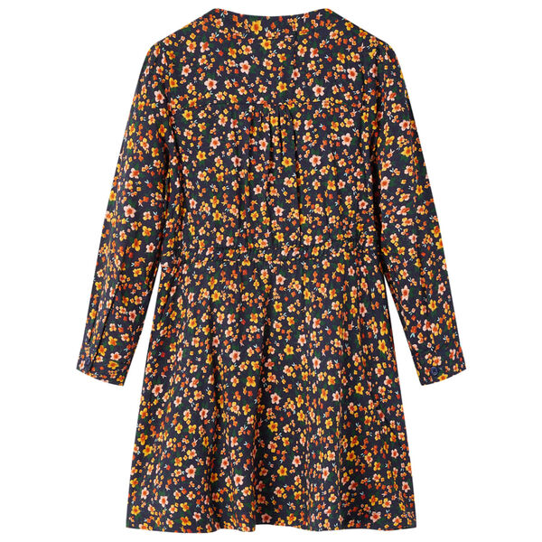 Lasten pitkähihainen mekko laivastonsininen 140