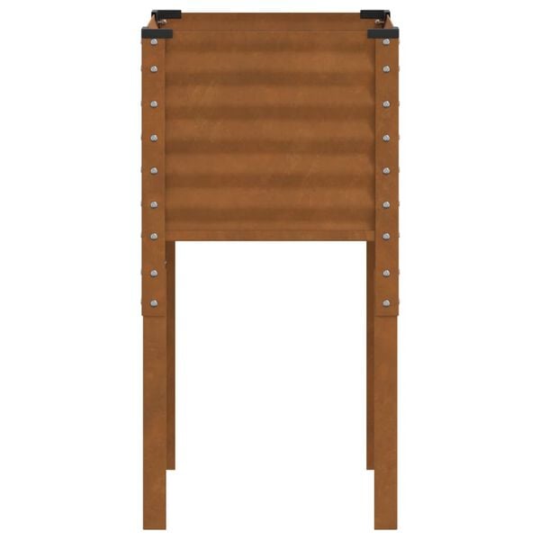 vidaXL Puutarhan istutuslaatikko 45x45x88 cm s&auml;&auml;nkest&auml;v&auml; ter&auml;s