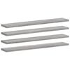 vidaXL Sein&auml;hyllyt 4 kpl harmaa Sonoma 60x10x1,5 cm tekninen puu