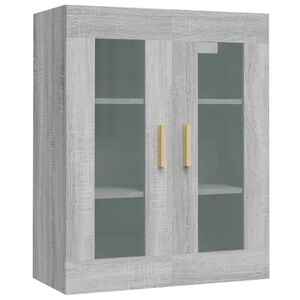 vidaXL Riippuva sein&auml;kaappi harmaa Sonoma 69,5x34x90 cm