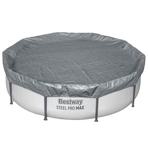 Bestway Uima-altaan kansi &Oslash;3,05 m Py&ouml;re&auml; Polyesteri Harmaa