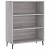 vidaXL Hyllykaappi harmaa Sonoma 69,5x32,5x90 cm tekninen puu