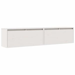 vidaXL Sein&auml;kaapit 2 kpl valkoinen 80x30x35 cm t&auml;ysi m&auml;nty