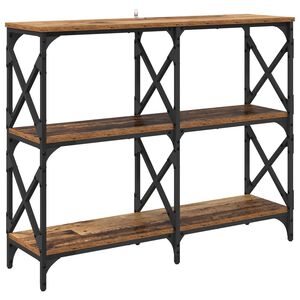 vidaXL Konsolip&ouml;yt&auml; Vanha puu 100 x 28 x 80,5 cm Tekninen puu
