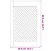 vidaXL Kaapin ovet ristikkomuotoilu 2 kpl 39,5x61,5 cm täysi mänty