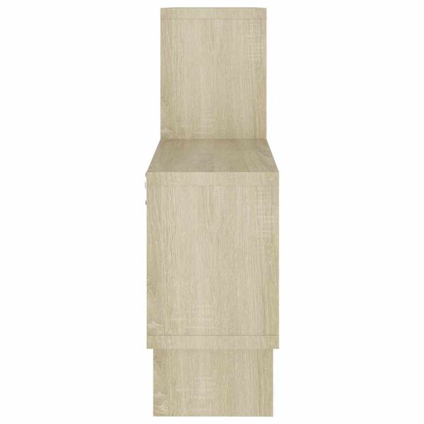 vidaXL Seinähylly autonmuotoinen Sonoma-tammi 82x15x51 cm tekninen puu