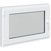 vidaXL Kellari-ikkuna RISOR 90 x 50 cm PVC ja lasi Antrasiitti