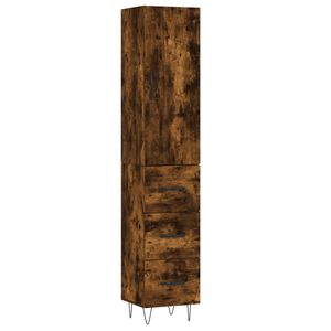 vidaXL Kaappi savutammi 34,5x34x180 cm tekninen puu