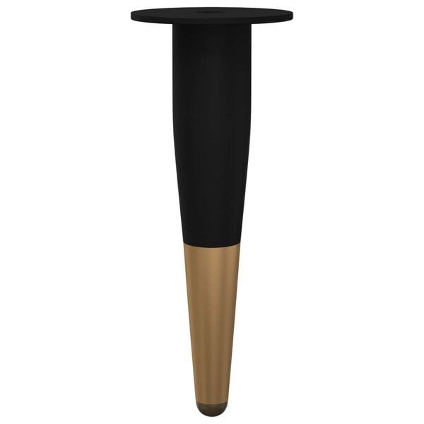 vidaXL Huonekalujalat 12 pcs Musta ja kulta &Oslash; 40 x 98 mm Rauta