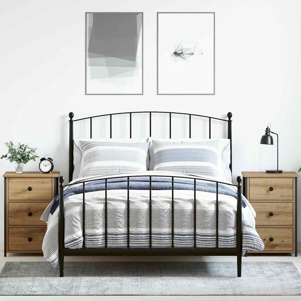 vidaXL Y&ouml;p&ouml;yt&auml;kaappi laatikon kanssa 2 pcs Ruskea 40 x 36 x 60 cm