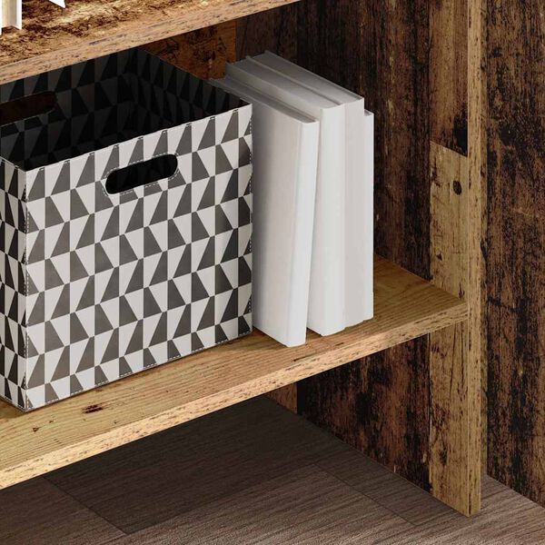 vidaXL Kirjahylly Vanha puu 60 x 35 x 180 cm Tekninen puu