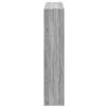 vidaXL Kirjahylly harmaa Sonoma 137,5x29x137,5 cm tekninen puu