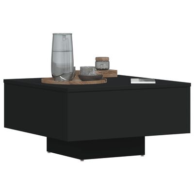 vidaXL Sohvapöytä musta 60x60x31,5 cm lastulevy