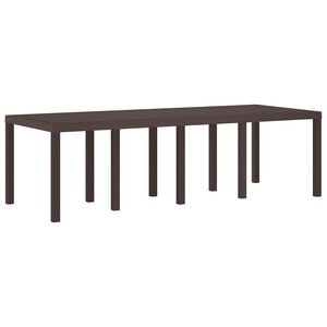 vidaXL Puutarhap&ouml;yt&auml; Ruskea 250 x 100 x 73 cm polyrottinki