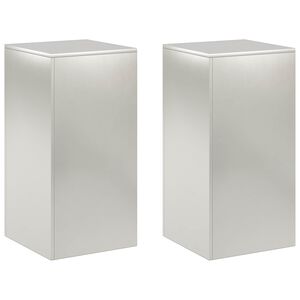 vidaXL Kasviteline 2 pcs Hopea 40 x 40 x 80 cm Ter&auml;s