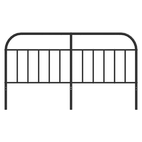 vidaXL Metallinen vaihtop&auml;&auml;ty musta 180 cm