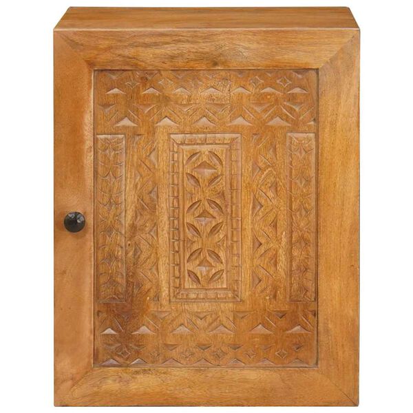 vidaXL Kylpyhuonekaappi Vaaleanruskea 38 x 33 x 48 cm Tekninen puu