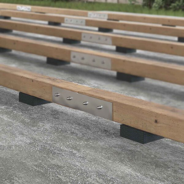 vidaXL Kumirouhepatiop&auml;&auml;llyste Musta 9 x 9 x 0,3 cm Kumi