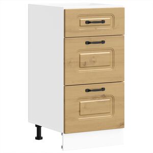 vidaXL Keitti&ouml;n pohjakaappi Kalmar k&auml;sity&ouml;l&auml;inen tammi suunniteltu puu