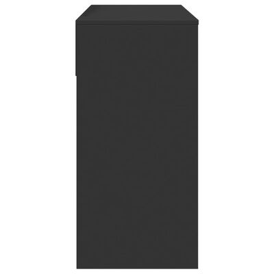 VidaXL Peilipöytä musta 80x39x80 cm