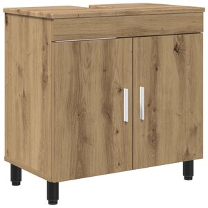 vidaXL Kylpyhuoneen peilikaappi Artisaanitammi 60 x 35 x 60 cm