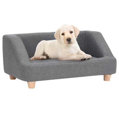 vidaXL Koiran sohva harmaa 95x63x39 cm pellava