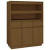 vidaXL Kaappi hunajanruskea 89x40x116,5 cm t&auml;ysi m&auml;nty