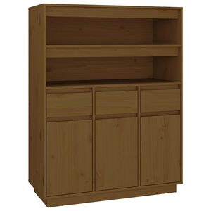 vidaXL Kaappi hunajanruskea 89x40x116,5 cm t&auml;ysi m&auml;nty
