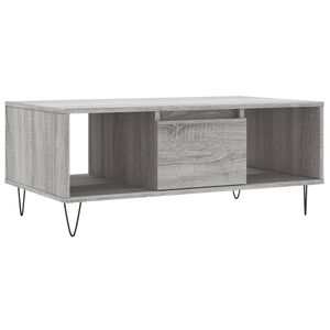 vidaXL Sohvap&ouml;yt&auml; harmaa Sonoma 90x50x36,5 cm tekninen puu